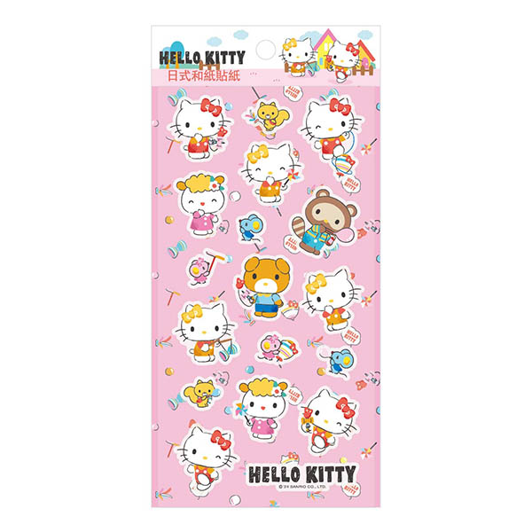 Hello Kitty 日式和紙貼紙